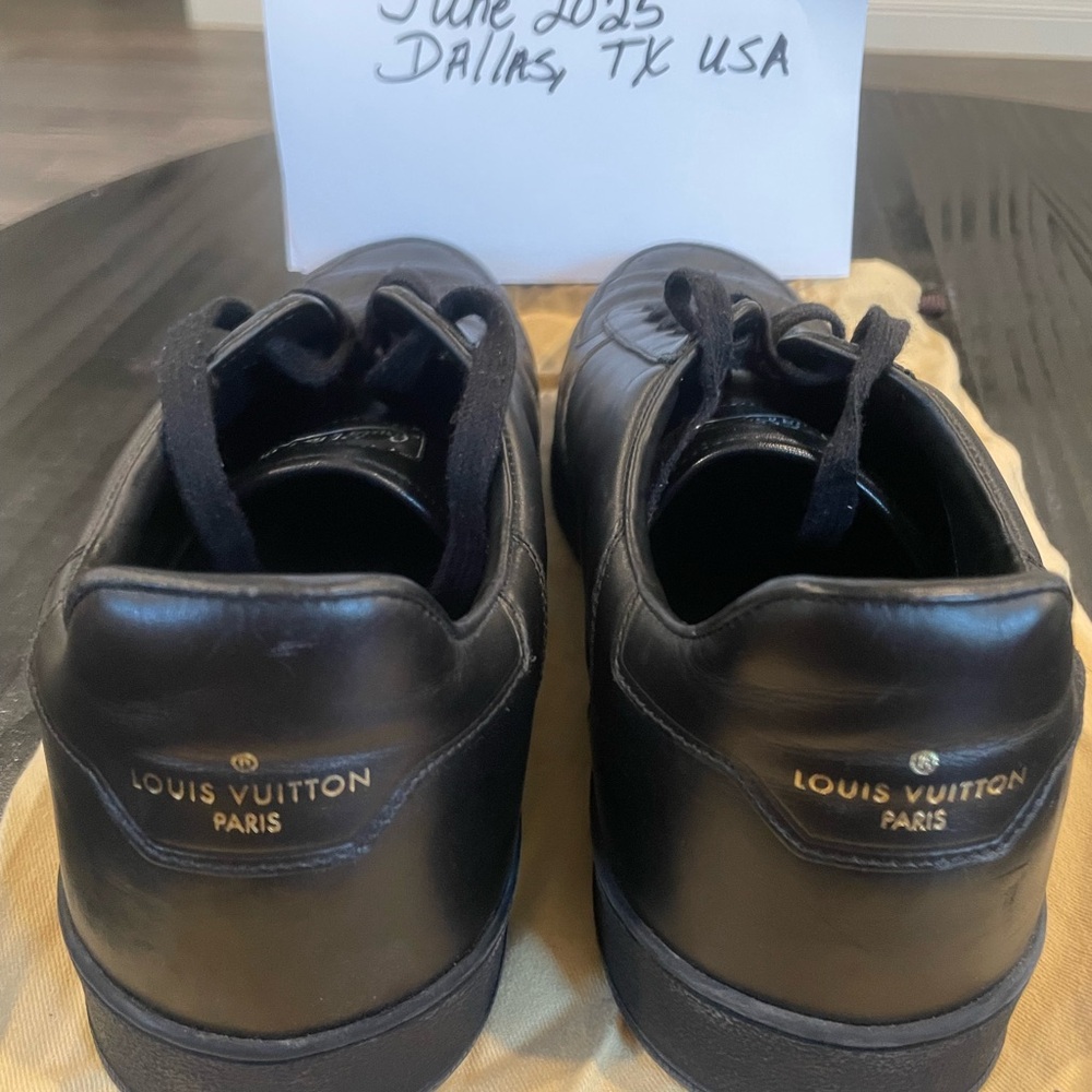 Louis Vuitton Black Sneakers Sleek Design UK size 9.5/USA size 10.5 - Picture 1 of 7